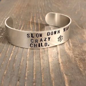 handmade Jewelry - Hand stamped adjustable metal cuff bracelet handmade Jewelry - Hand stamped adjustable metal cuff bracelet